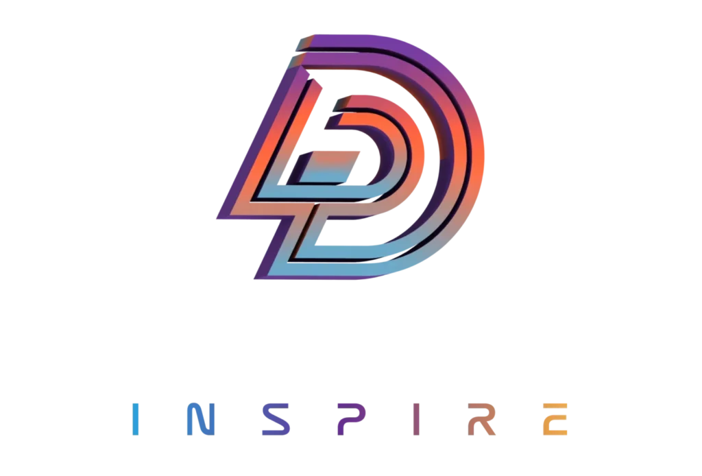 logo design inspire white text-01